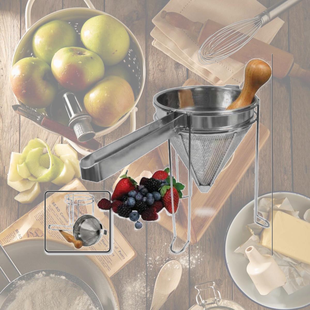 Picture of Weston 83-3030-W Stainless Steel Cone Strainer & Pestle Set