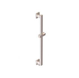 F703-9bn Square Slide Rail With Outlet - Brushed Nickel