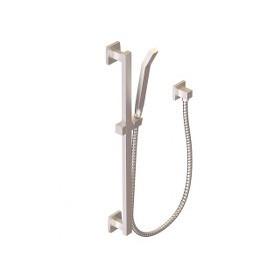 F907-41bn Milan Flexible Hose Shower Kit With Slide Bar & Separate Water Outlet, Brushed Nickel