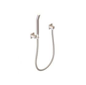 F907-27bn Milan Flexible Hose Shower Kit With Separate Water Outlet, Brushed Nickel