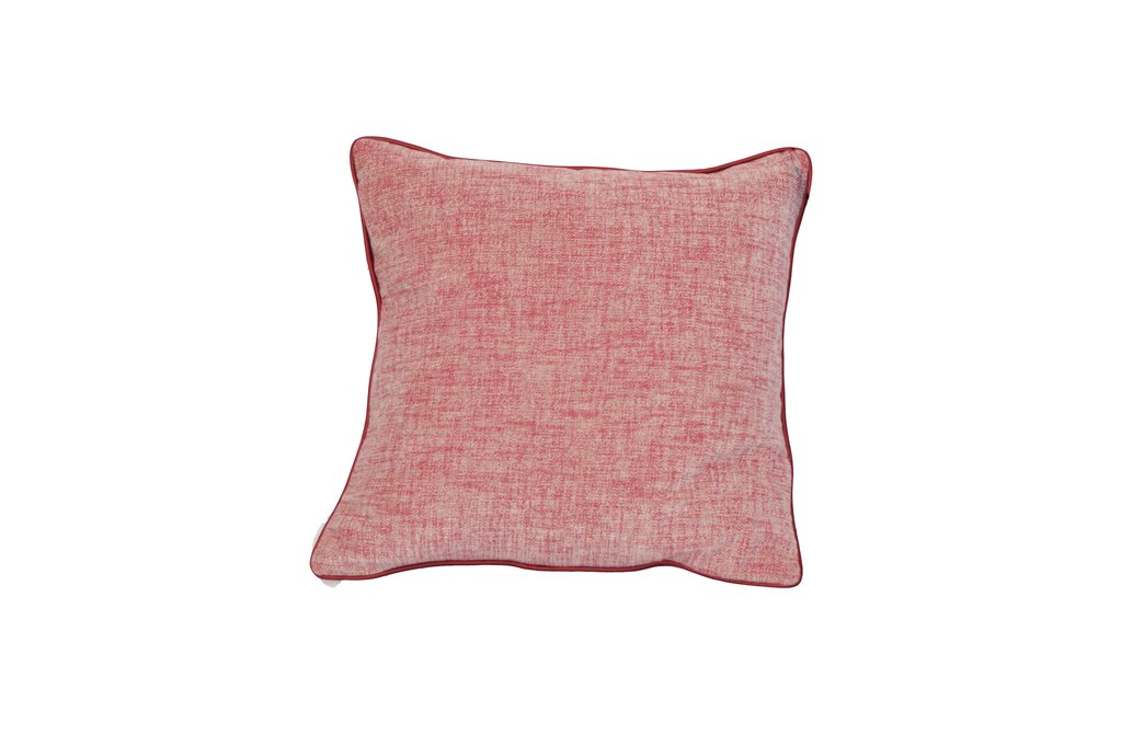 651325 20 X 20 In. Movado Fringed Feather Filled Decorative Throw Pillow Cushion - Red
