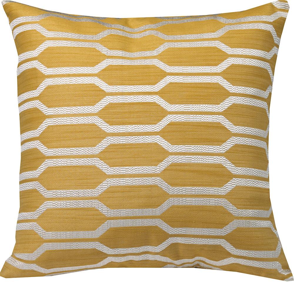651981 20 X 20 In. Hexagon Cushion Decorative Throw Pillow Cushion - Yellow, Square