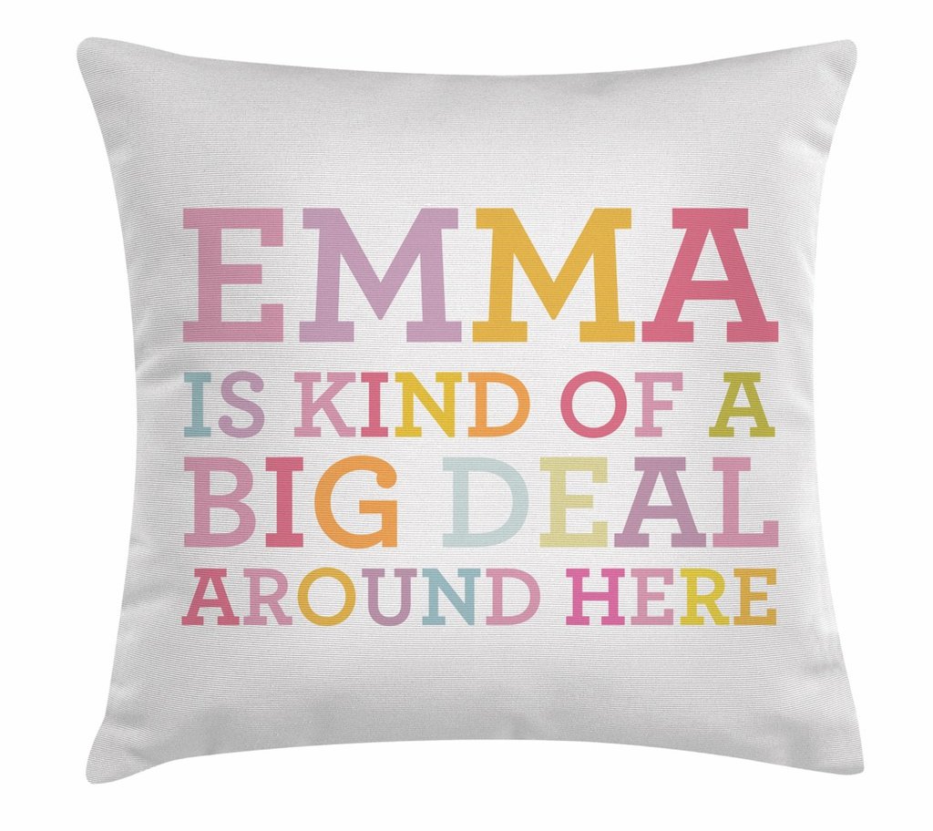 652078 18 X 18 In. Ls Emma Big Deal Decorative Throw Pillow Cushion, Square