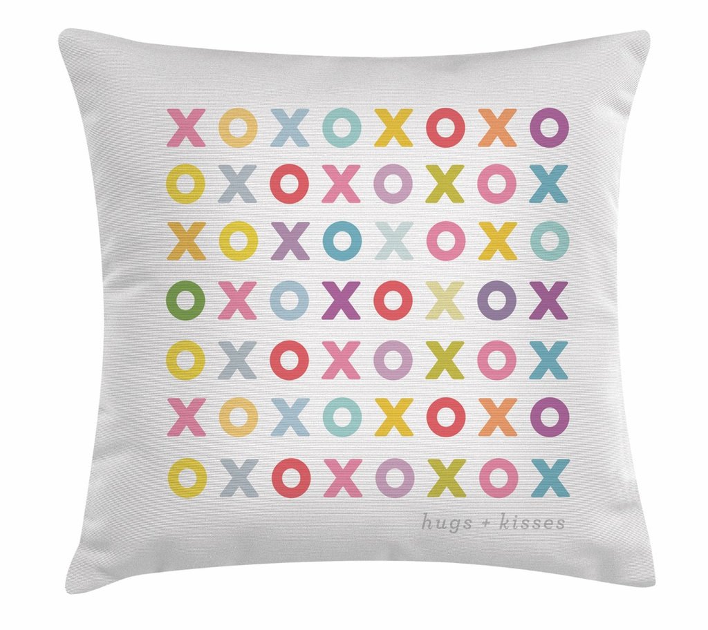 652081 18 X 18 In. Ls Xoxo Decorative Throw Pillow Cushion, Square