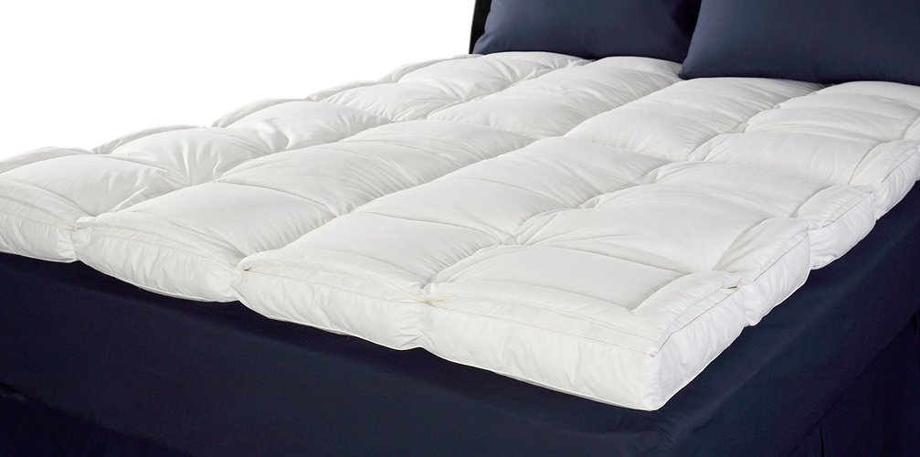 432004 Sleep Solutions Luxury Down-top Feather Bed, White - Double Size