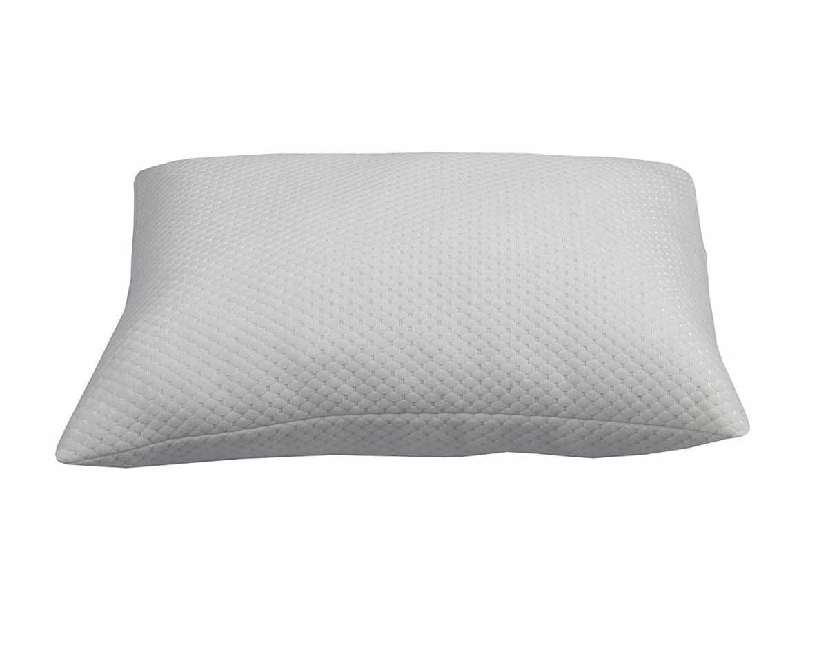 420826 Premium Hypoallergenic Bamboo Pillow, White - Queen Size
