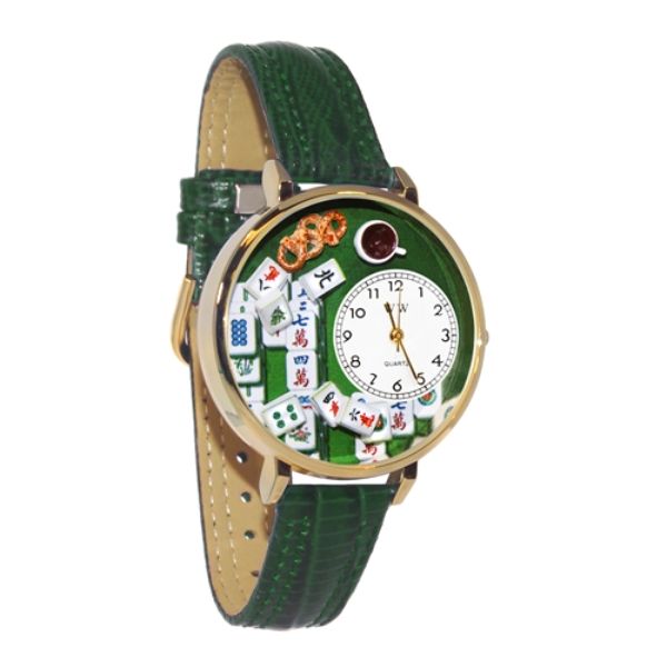 Picture of Whimsical Gifts G-0430014 Mah Jongg Watch&#44; Gold - Large Style