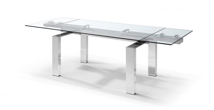 Whiteline Modern Living Dt1234 30 X 0.64 X 35 In. Cuatro Extendable Dining Table
