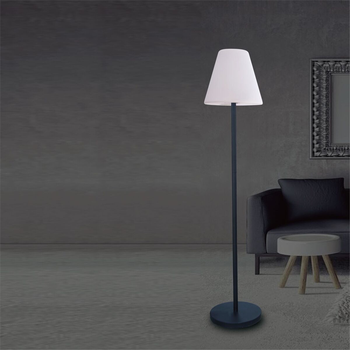 Whiteline Fl1529-so Lumi Outdoor Speaker Floor Lamp