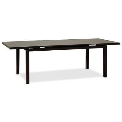 Whiteline Odt1567 Alum Indoor & Outdoor Extendable Dining Table, Grey - 30 X 1.32 X 43 In.