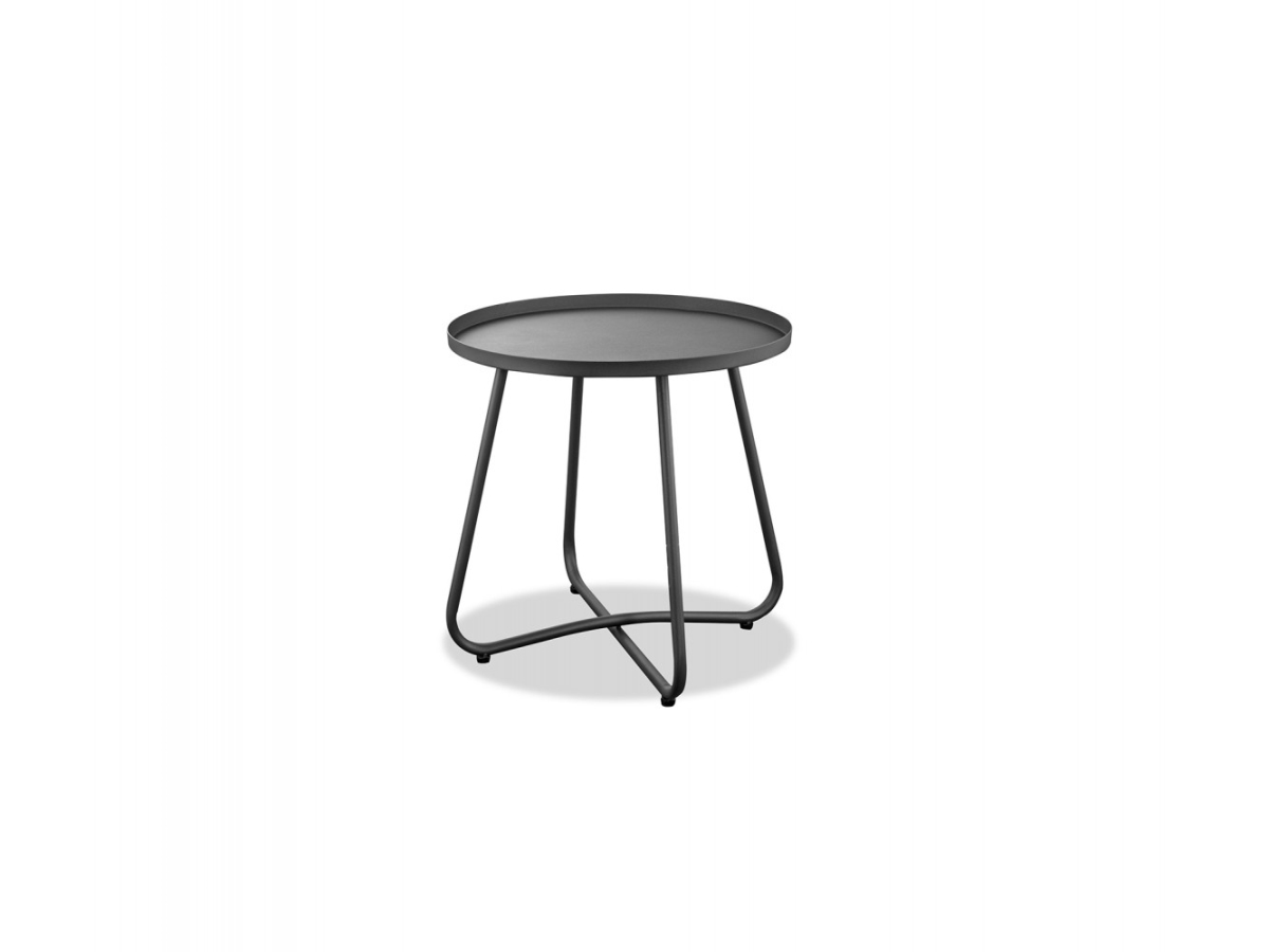 Whiteline St1606 Talon Indoor & Outdoor Steel Side Table Without Handles, Powdercoated - 18 X 18 X 18 In.