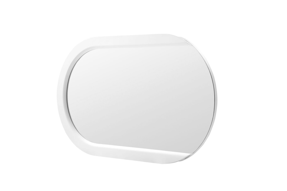 Mandarin Mirror, High Gloss White Frame