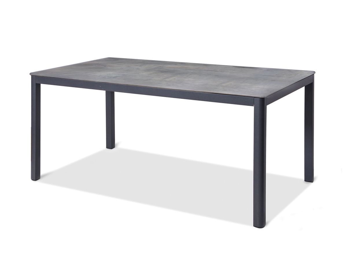 Whiteline Dt1675-gry Anabel Outdoor Dining Table, Gray
