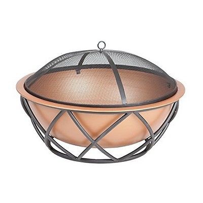 62241 Barzelonia Round Copper Look Fire Pit