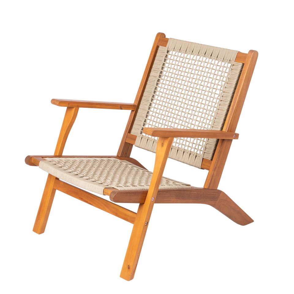 62773 Vega Natural Stain Outdoor Chair - 29 X 24 X 31 In.