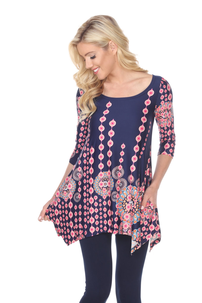 1301-43-s Rella Tunic - Top Navy, Small