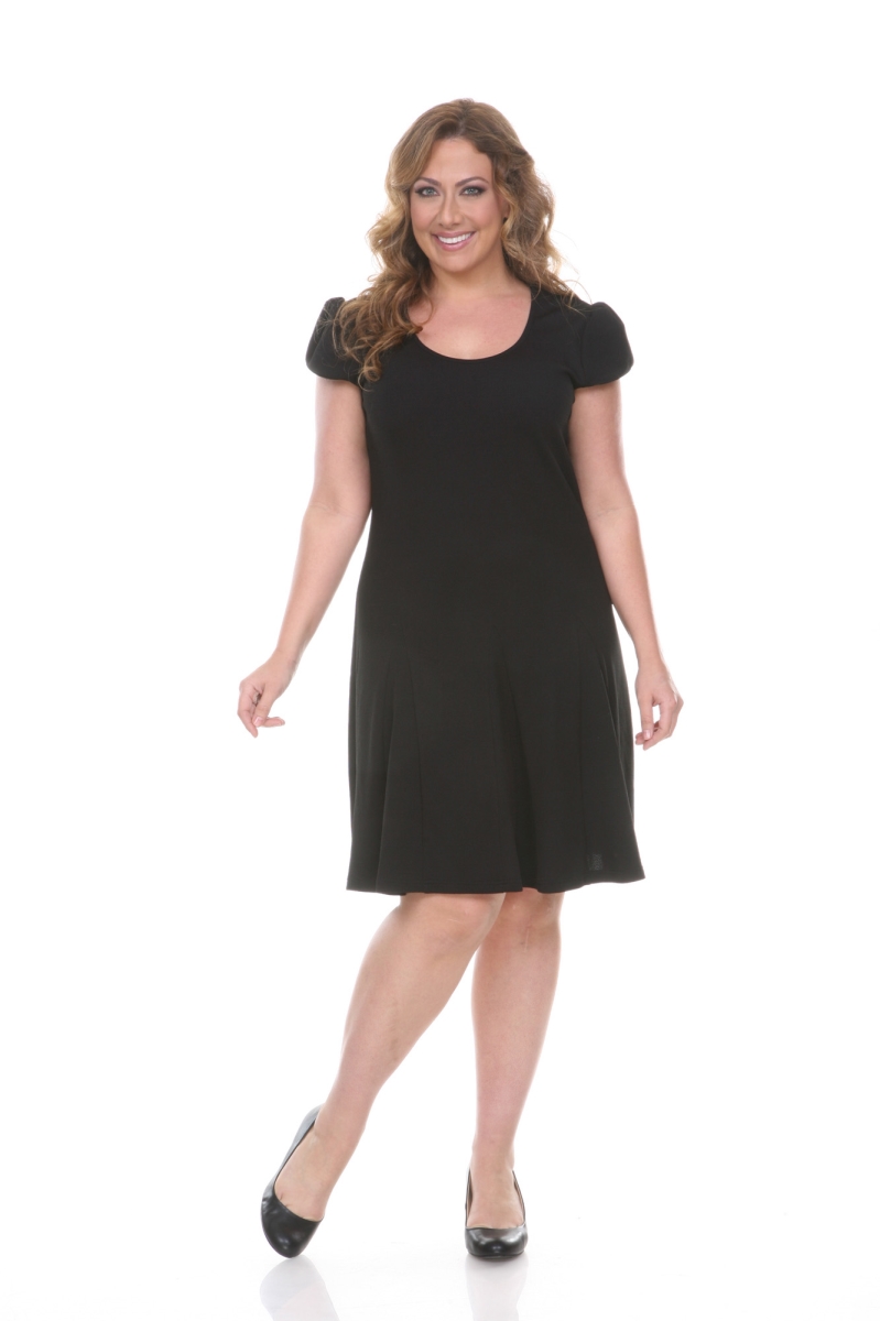 Ps818-12-2xl Plus Size Cara Dress, Olive - 2xl