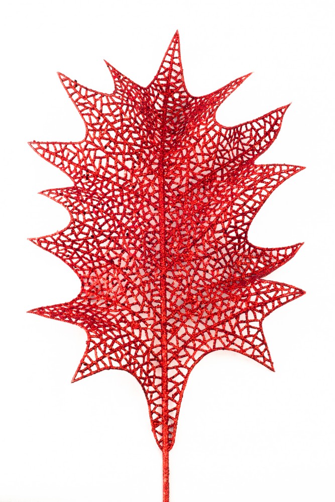 22 In. Holly Leaf Pick Red - Pack Of 3