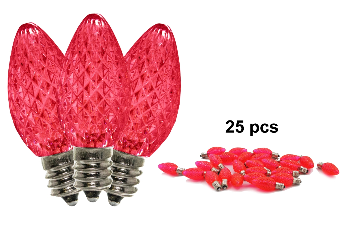 UPC 753464399387 product image for C7-SMD-RETRO-PI-25 C7 Dimmable SMD LED Retrofit Bulbs, Pink - Pack of 25 | upcitemdb.com