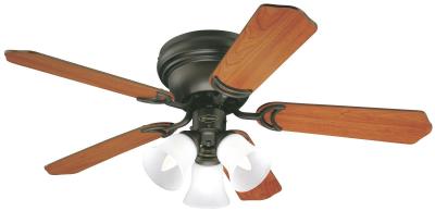 7214900 42 In. Indoor Ceiling Fan With Light Kit With Oil Rubbed Bronze Finish With Reversible Dark Cherry