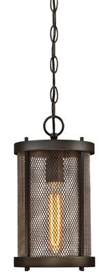 One - Light Outdoor Pendant, Oil Rubbed Bronze Finish