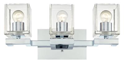 6334300 3 Light Nyle Indoor Wall Fixture, Chrome