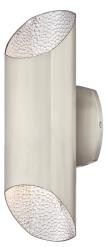 6348900 2 Light Led Carson Outdoor Wall Fixture, Brushed Nickel - Up & Down Light