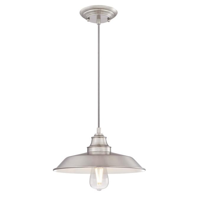 6354200 1 Light Pendant Brushed Nickel Finish With Metal Shade