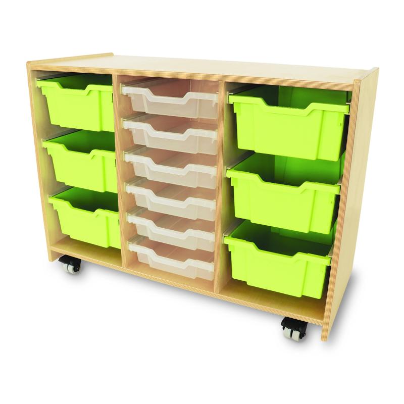Ch0284 Tray Storage Cabinet Green