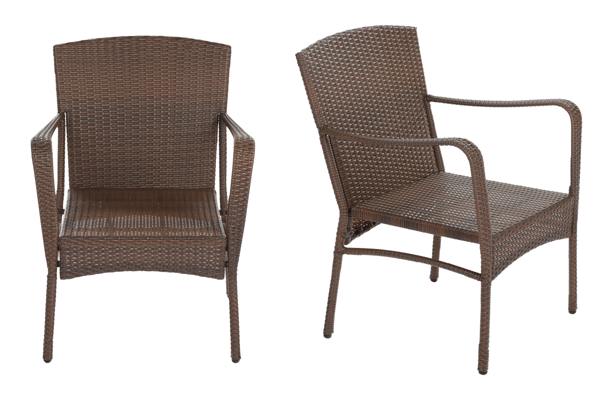 Sw1616set2 Leisure Collection Outdoor Garden Patio Furniture Chair Set - 2 Piece