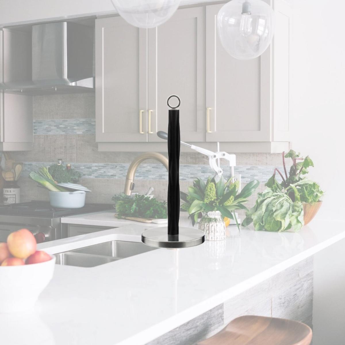 Picture of Jiallo WE-PH083-04 58 in. Paper Towel Holder with Black Ridges