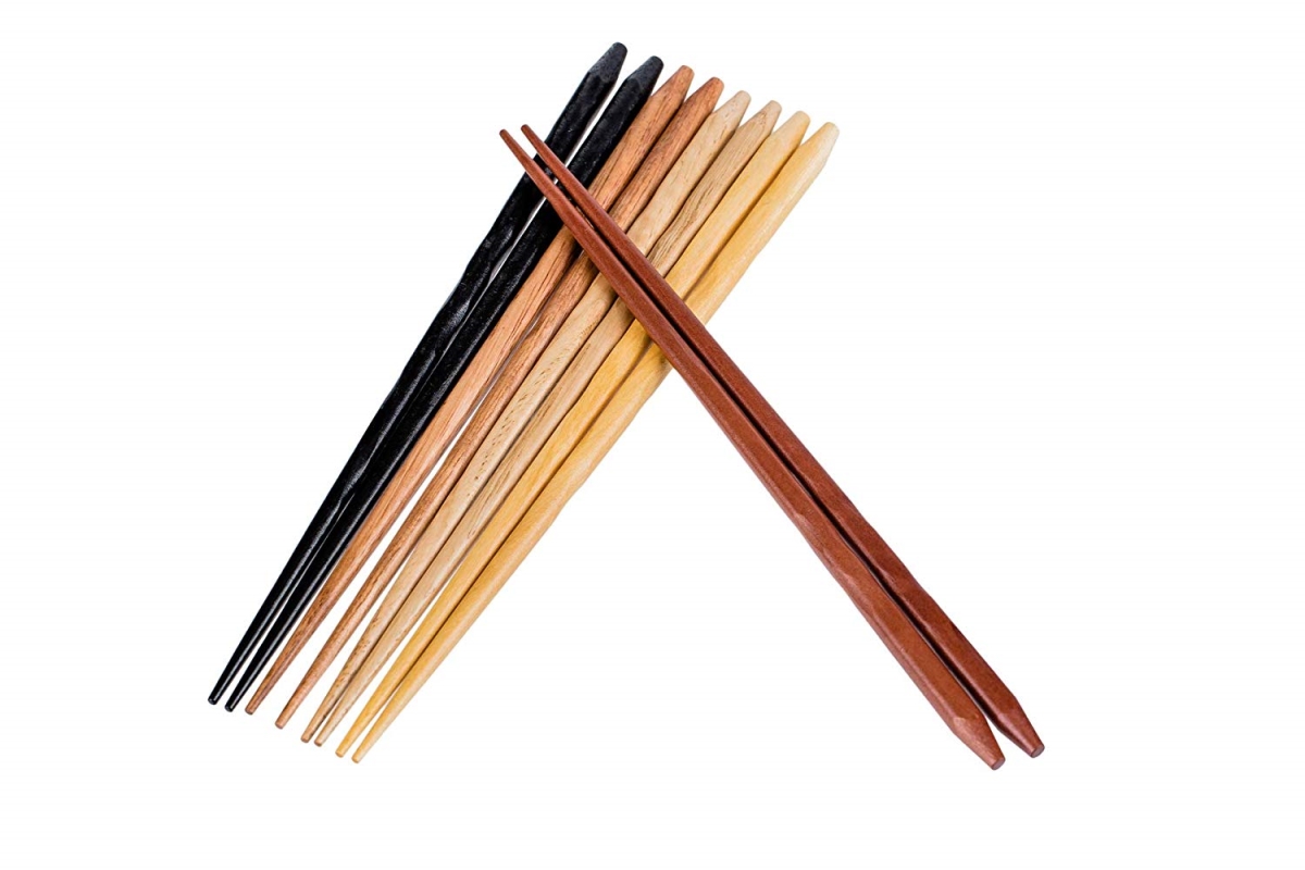 Picture of Heim Concept 5PCCS-049 Organic Traditional Hardwood Japanese Reusable Chopsticks - Pair of 5