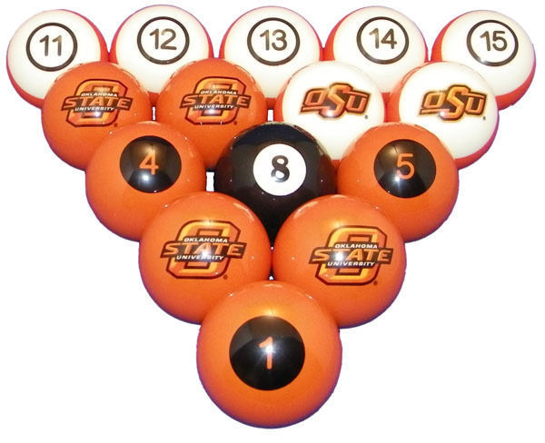 Oksbbs100n Oklahoma State University Billiard Numbered Ball Set