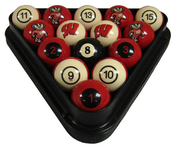 Uwibbs100n University Of Wisconsin Billiard Numbered Ball Set