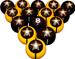Syrbbs100n Syracuse University Billiard Numbered Ball Set