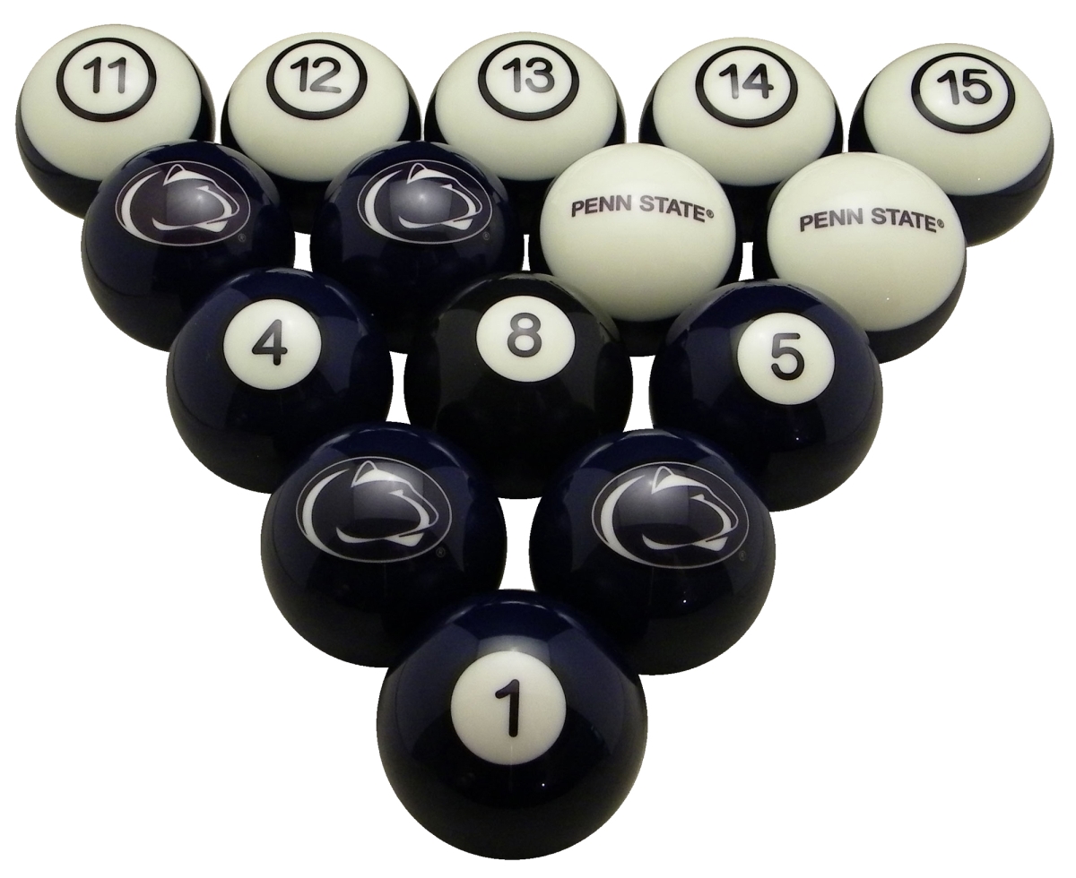 Psubbs100n Penn State University Billiard Numbered Ball Set