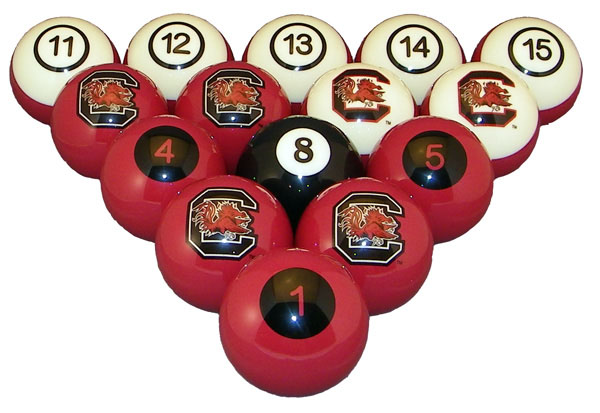 Uscbbs100n University Of South Carolina Billiard Numbered Ball Set