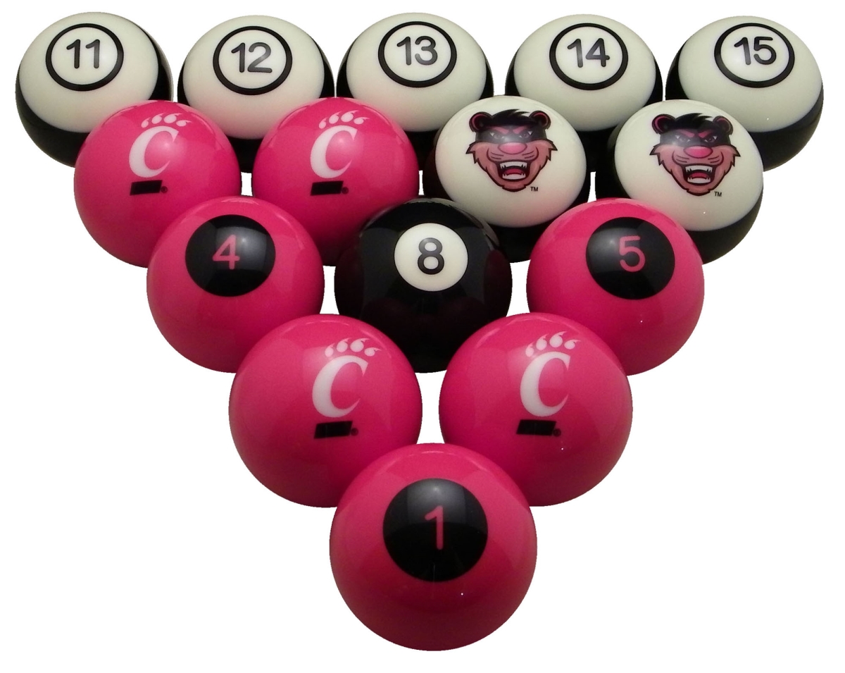Cinbbs100n University Of Cincinnati Billiard Numbered Ball Set
