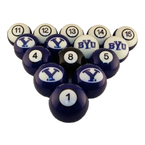 Byubbs100n Brigham Young University Billiard Ball Set - Numbered