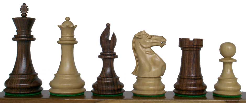 35bedq-1006b35dq 2 Oz Black Exclusive Double Queen & Boxwood King Chess Piece, Black & Natural