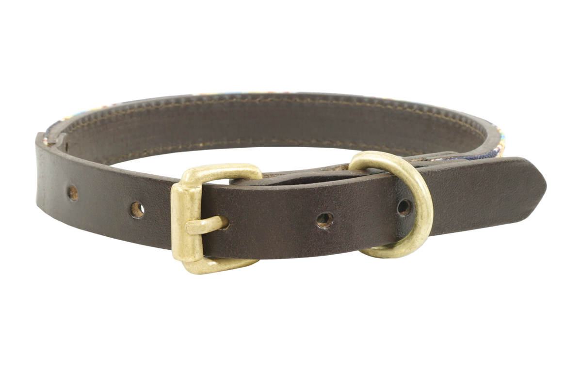 Ma-19-6 L Jericho Dog Collar, Dark Brown - Large