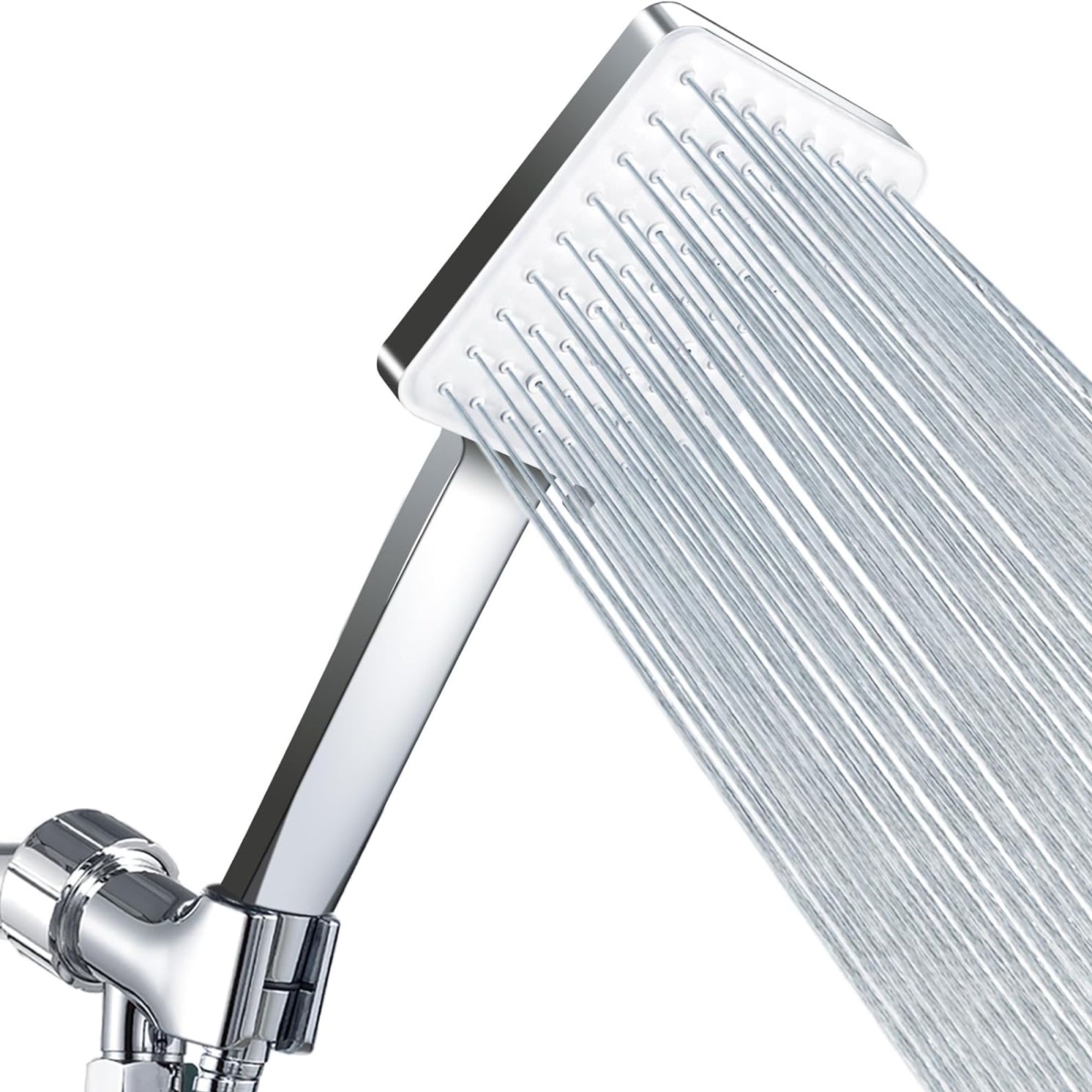 DDVP High Pressure Shower Head with Handheld 6 Settings Detachable shower head with hose Chrome