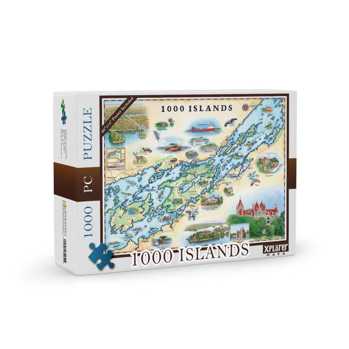 PZMCB_1000 1000 Islands Map Jigsaw Puzzle - 1000 Pieces