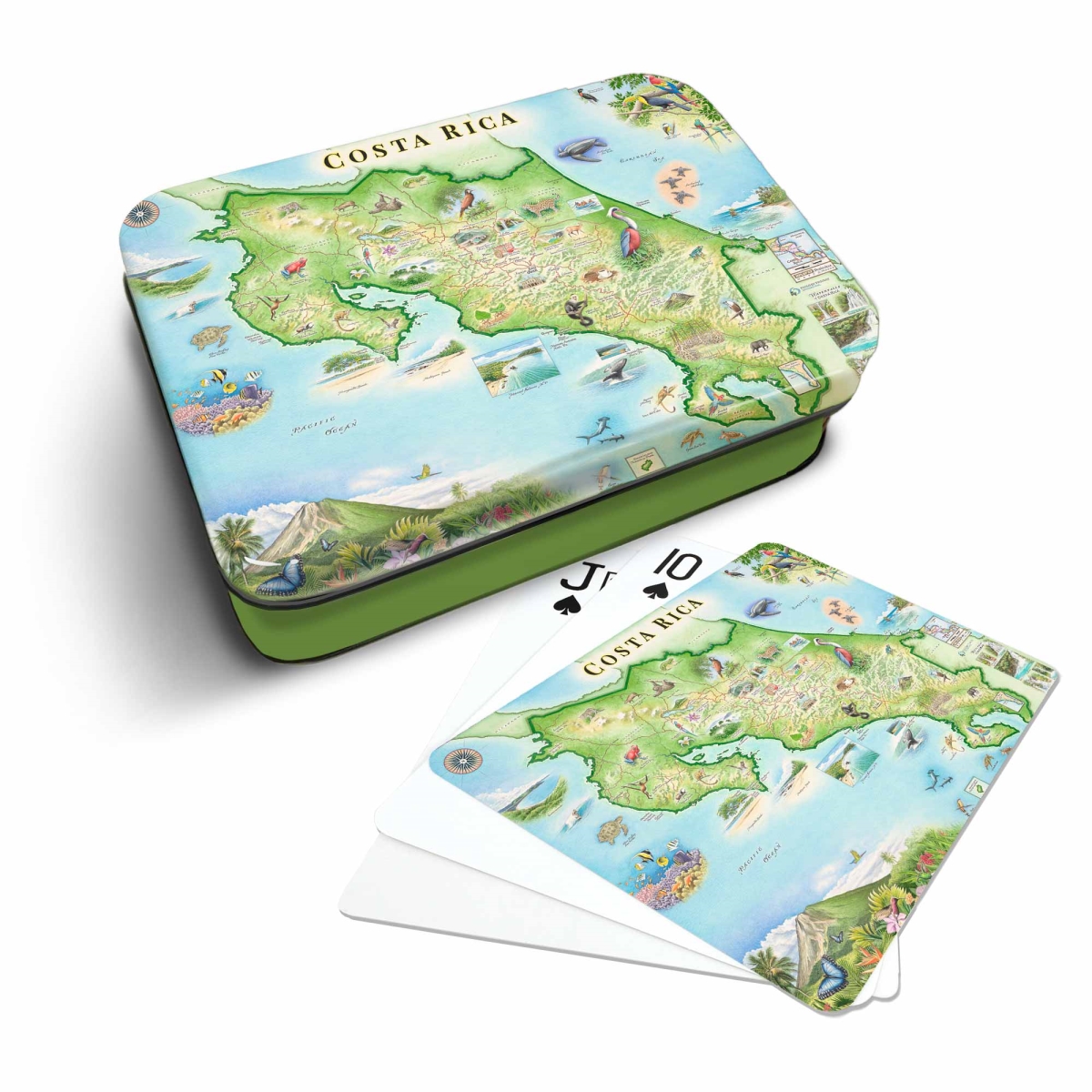 PLCD_CR Costa Rica Map Playing Cards