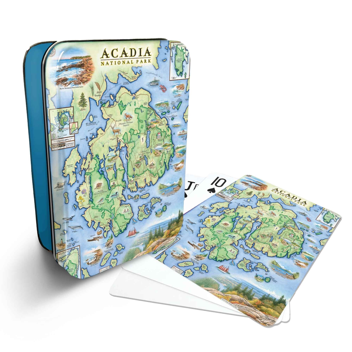 PLCD_ACNP Acadia National Park Map Playing Cards