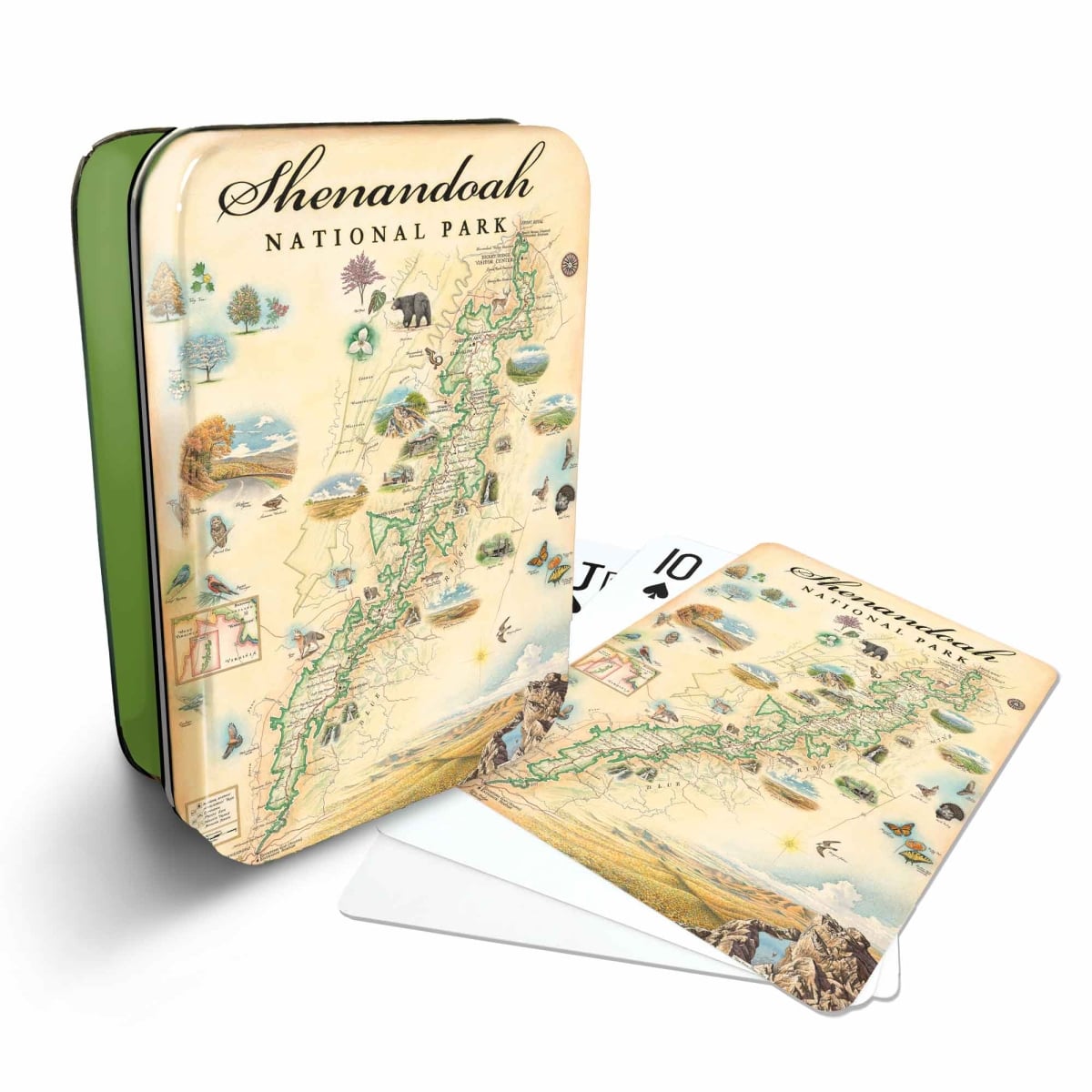 PLCD_SHNP Shenandoah National Park Map Playing Cards