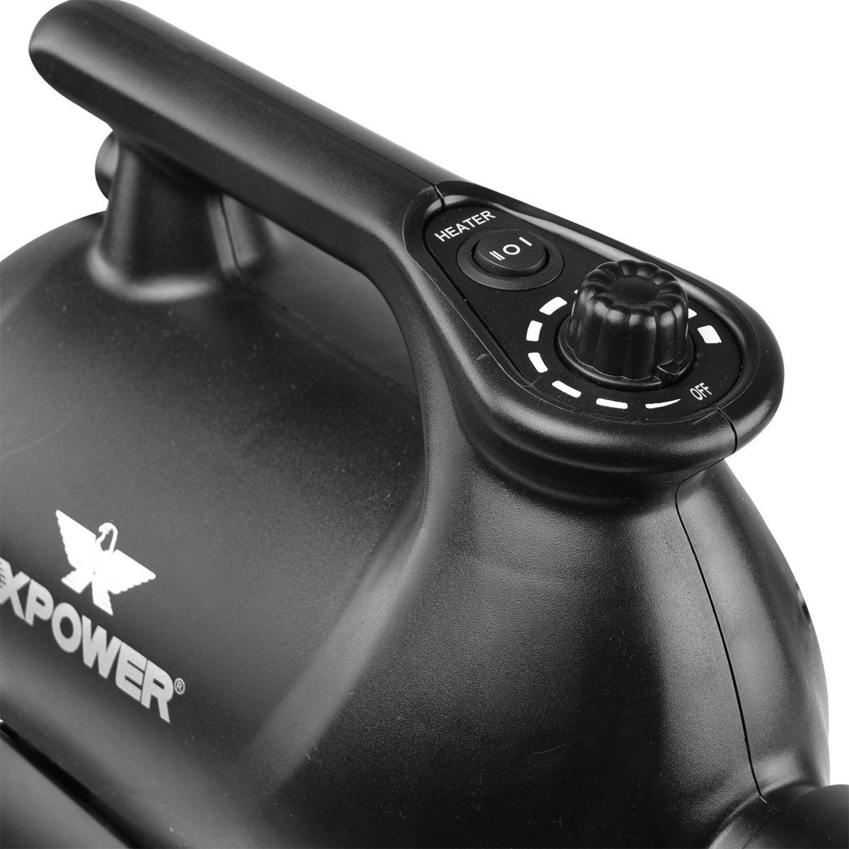 Picture of XPower A-12 Professional Car Dryer Blower with 2 Heat Settings & Mobile Dock with Caster Wheels