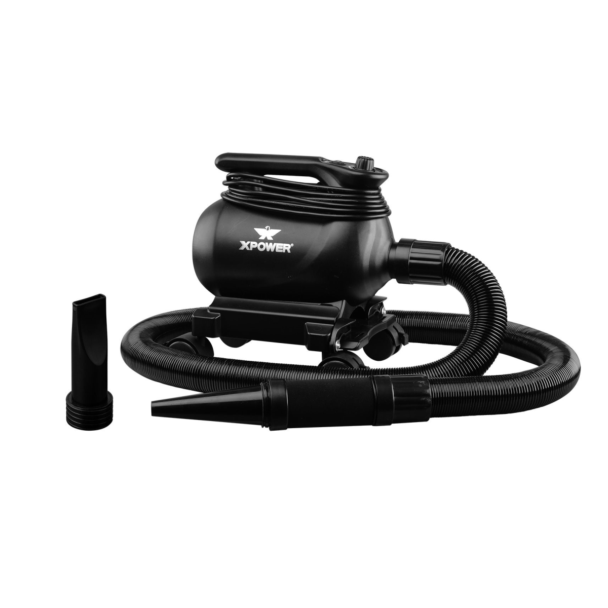 Picture of XPower A-12 Professional Car Dryer Blower with 2 Heat Settings & Mobile Dock with Caster Wheels