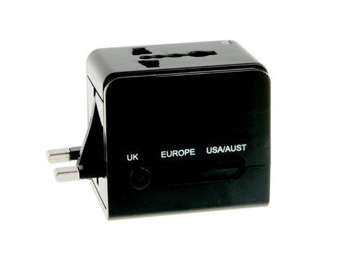 24601 Universal International Plug Adapter, Black