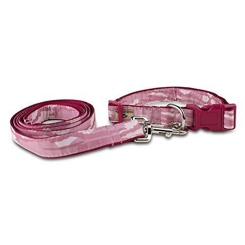 Collar & Lead Set, Pink & Camo - Large